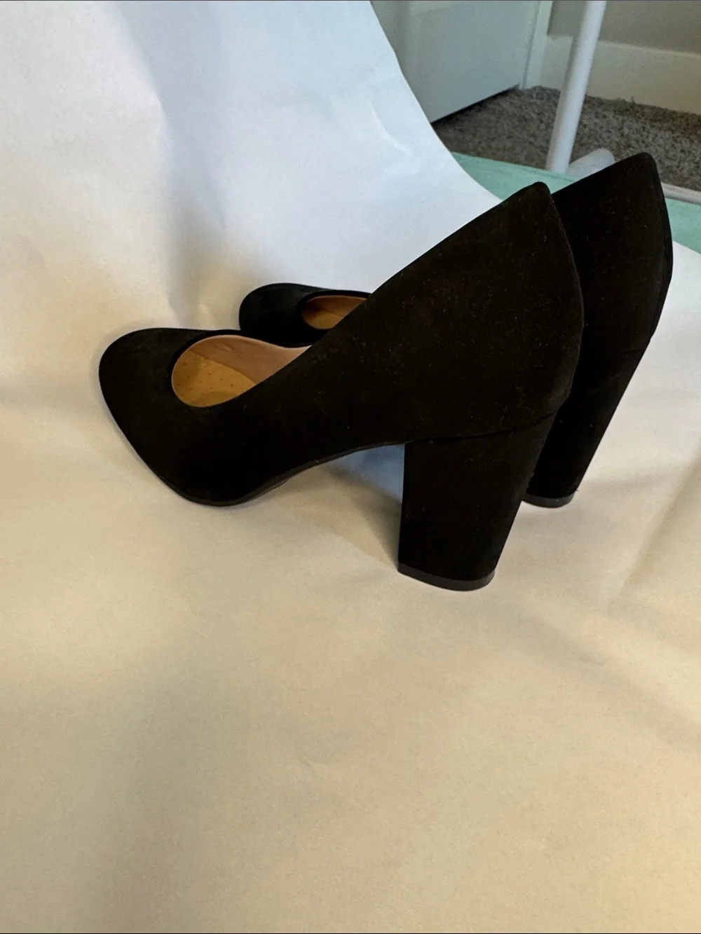 Classic Black Block Heel Pumps - Women